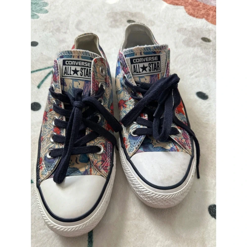 Converse Chuck Taylor All Star Ox Floral Low Top Sneakers 551549F Womens 7